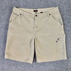 Wolverine Shorts Men's Size 40 Beige Carpenter Flat Front Workwear Heavyweight
